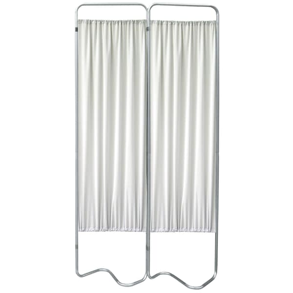 2 Section Beamatic Privacy Screen with Fabric Panels, Frost